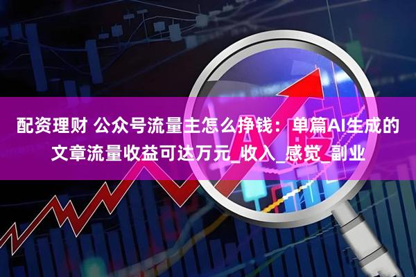 配资理财 公众号流量主怎么挣钱：单篇AI生成的文章流量收益可达万元_收入_感觉_副业